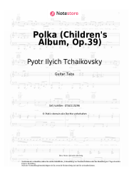 Noten, Akkorde Pyotr Ilyich Tchaikovsky - Polka (Children's Album, Op.39)