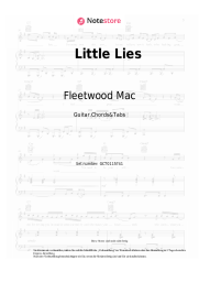 Noten, Akkorde Fleetwood Mac - Little Lies