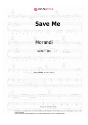 Noten, Akkorde Morandi, Helene - Save Me