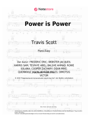 Noten, Akkorde SZA, The Weeknd, Travis Scott - Power is Power