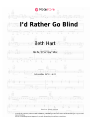 undefined Beth Hart - I’d Rather Go Blind