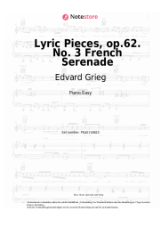 undefined Edvard Grieg - Lyric Pieces, op.62. No. 3 French Serenade