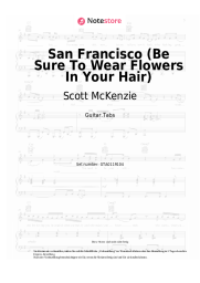 Noten, Akkorde Scott McKenzie - San Francisco (Be Sure To Wear Flowers In Your Hair)