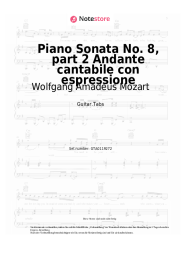 Noten, Akkorde Wolfgang Amadeus Mozart - Piano Sonata No. 8, K. 310/300d, part 2 Andante cantabile con espressione