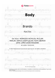 Noten, Akkorde Loud Luxury, Brando - Body