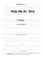 Noten, Akkorde E-Rotic - Help Me Dr. Dick