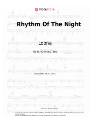 Noten, Akkorde Loona - Rhythm Of The Night