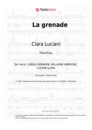 Noten, Akkorde Clara Luciani - La grenade