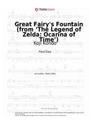 Noten, Akkorde Koji Kondo - Great Fairy's Fountain (from ‘The Legend of Zelda: Ocarina of Time’)