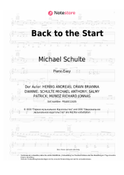 Noten, Akkorde Michael Schulte - Back to the Start