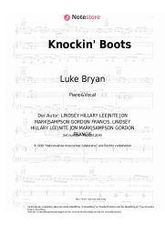 Noten, Akkorde Luke Bryan - Knockin' Boots