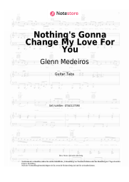 Noten, Akkorde Glenn Medeiros - Nothing's Gonna Change My Love For You