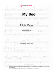 Noten, Akkorde Alicia Keys, Usher - My Boo