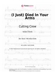 undefined Cutting Crew - (I Just) Died In Your Arms