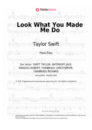 Noten, Akkorde Taylor Swift - Look What You Made Me Do