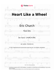 Noten, Akkorde Eric Church - Heart Like a Wheel