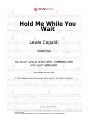 Noten, Akkorde Lewis Capaldi - Hold Me While You Wait