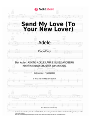 Noten, Akkorde Adele - Send My Love (To Your New Lover)