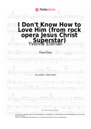 Noten, Akkorde Yvonne Elliman - I Don't Know How to Love Him (from rock opera Jesus Christ Superstar)