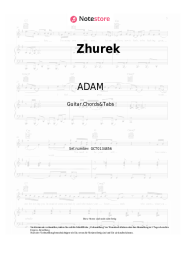 Noten, Akkorde ADAM - Zhurek