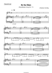 Noten, Akkorde Johannes Oerding - Ihr da oben