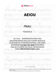 Noten, Akkorde PNAU, Empire of the Sun - AEIOU