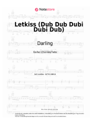 Noten, Akkorde Darling - Letkiss (Dub Dub Dubi Dubi Dub)