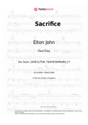 Noten, Akkorde Elton John - Sacrifice