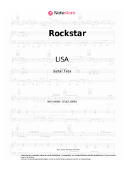 Noten, Akkorde LISA - Rockstar