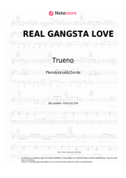 Noten, Akkorde Trueno - REAL GANGSTA LOVE