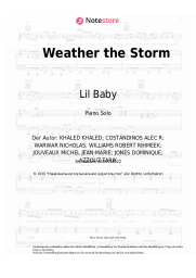 Noten, Akkorde DJ Khaled, Meek Mill, Lil Baby - Weather the Storm