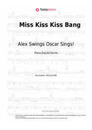 Noten, Akkorde Alex Swings Oscar Sings! - Miss Kiss Kiss Bang