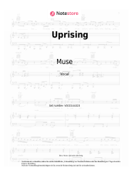 Noten, Akkorde Muse - Uprising