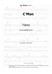Noten, Akkorde Tiësto, Diplo - C'Mon