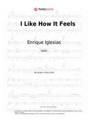 Noten, Akkorde Enrique Iglesias, Pitbull, The WAV.s - I Like How It Feels