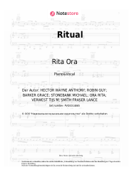 Noten, Akkorde Tiësto, Jonas Blue, Rita Ora - Ritual