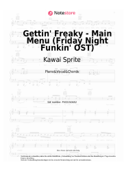 Noten, Akkorde Kawai Sprite - Gettin' Freaky - Main Menu (Friday Night Funkin' OST)