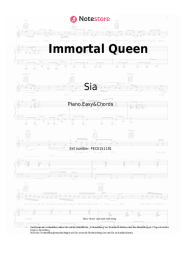 Noten, Akkorde Sia, Chaka Khan, Eve - Immortal Queen