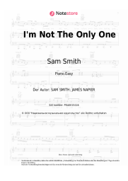 Noten, Akkorde Sam Smith - I'm Not The Only One