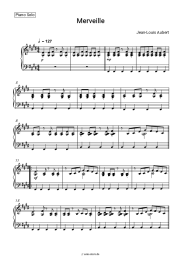 Noten, Akkorde Jean-Louis Aubert - Merveille