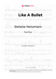 Noten, Akkorde Stefanie Heinzmann - Like A Bullet