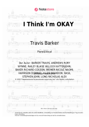 Noten, Akkorde Machine Gun Kelly, Yungblud, Travis Barker - I Think I'm OKAY