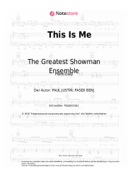 Noten, Akkorde Keala Settle, The Greatest Showman Ensemble - This Is Me