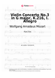 undefined Wolfgang Amadeus Mozart - Violin Concerto No.3 in G major, K.216, I. Allegro