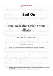 Noten, Akkorde Noel Gallagher's High Flying Birds - Sail On