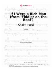 Noten, Akkorde Chaim Topol, Jerry Bock, Sheldon Harnick - If I Were a Rich Man (from 'Fiddler on the Roof')