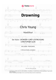 Noten, Akkorde Chris Young - Drowning