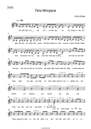 Noten, Akkorde Nina Chuba, Tokio Hotel - Fata Morgana