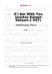 Noten, Akkorde Yoshimasa Terui -  If I Am With You (Jujutsu Kaisen Season-2 OST)