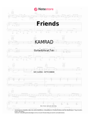 Noten, Akkorde KAMRAD - Friends